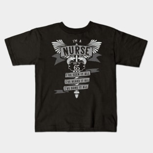 Funny 65th Birthday Nurse Gift Idea Kids T-Shirt